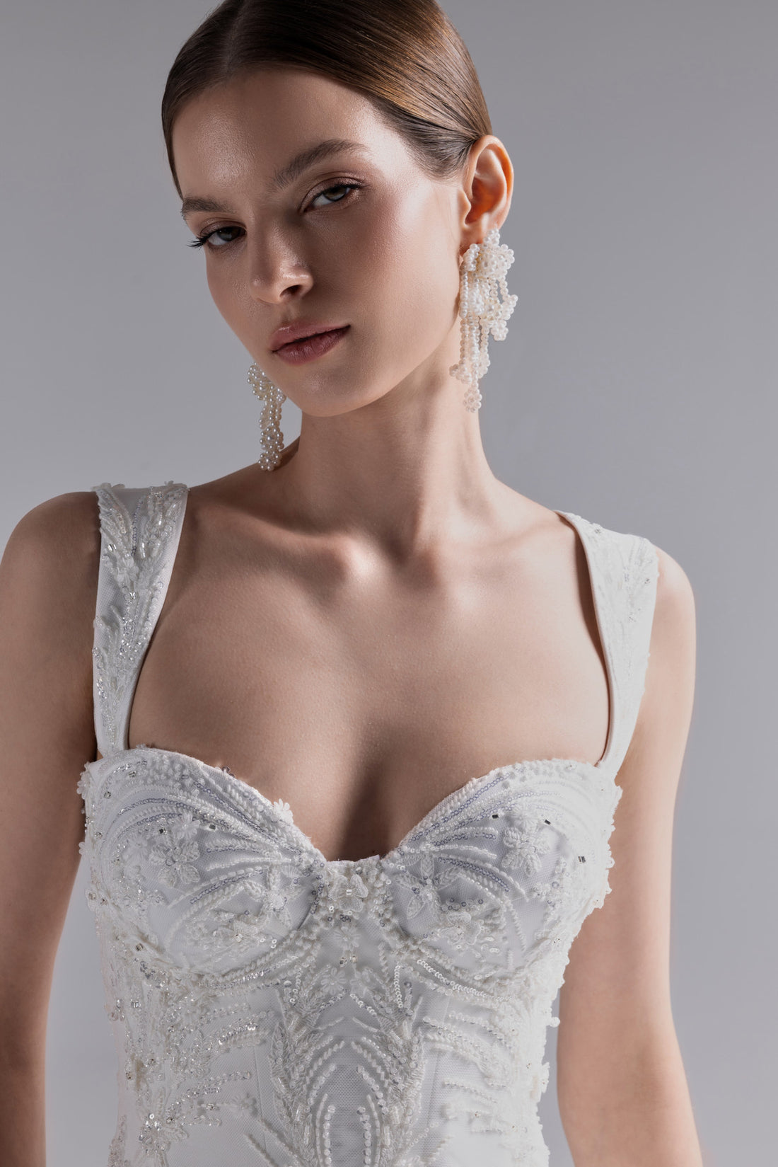 Lace Bridal Corset With Straps Niam