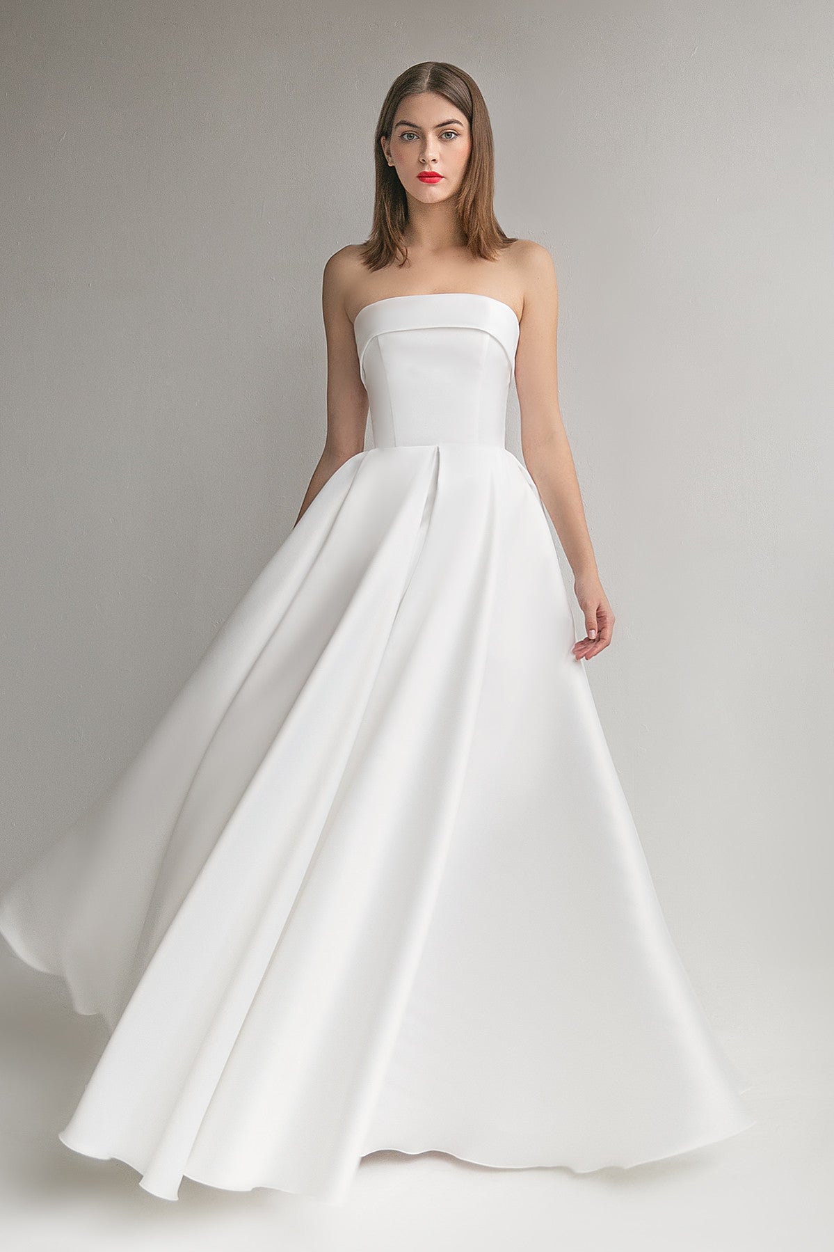 Strapless Ball Gown Mikado Wedding Dress Sophie