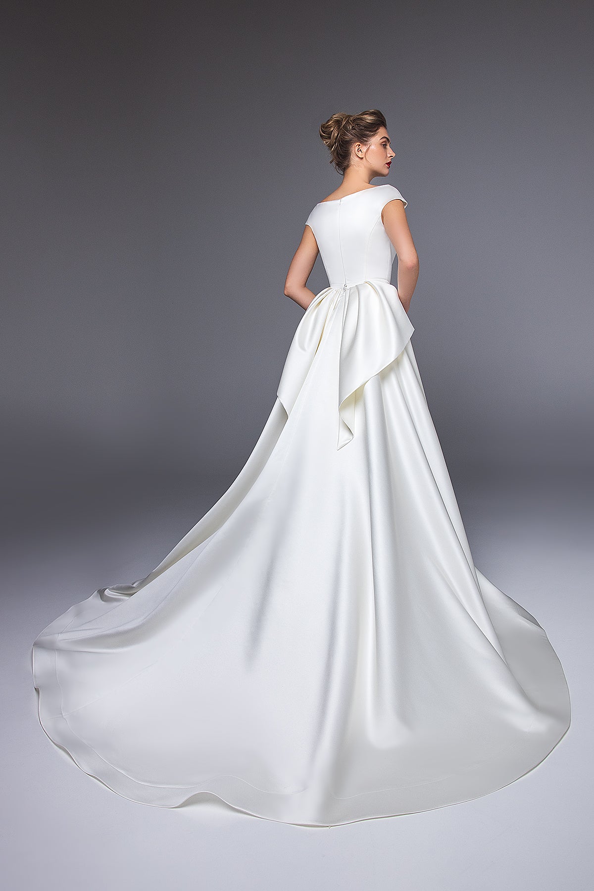 convertible satin dress Sample Classic Emerald Devan Convertible Satin Dress