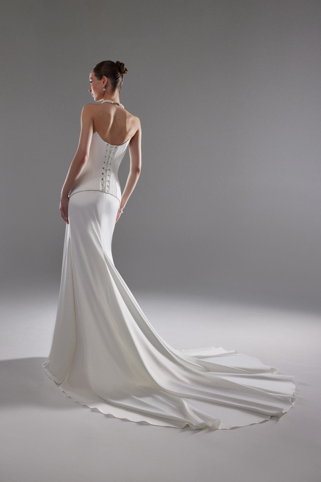 backless corset for wedding dress Sparkling Lace Spaghetti Strap Wedding Dress with Corset Bustier Bodice