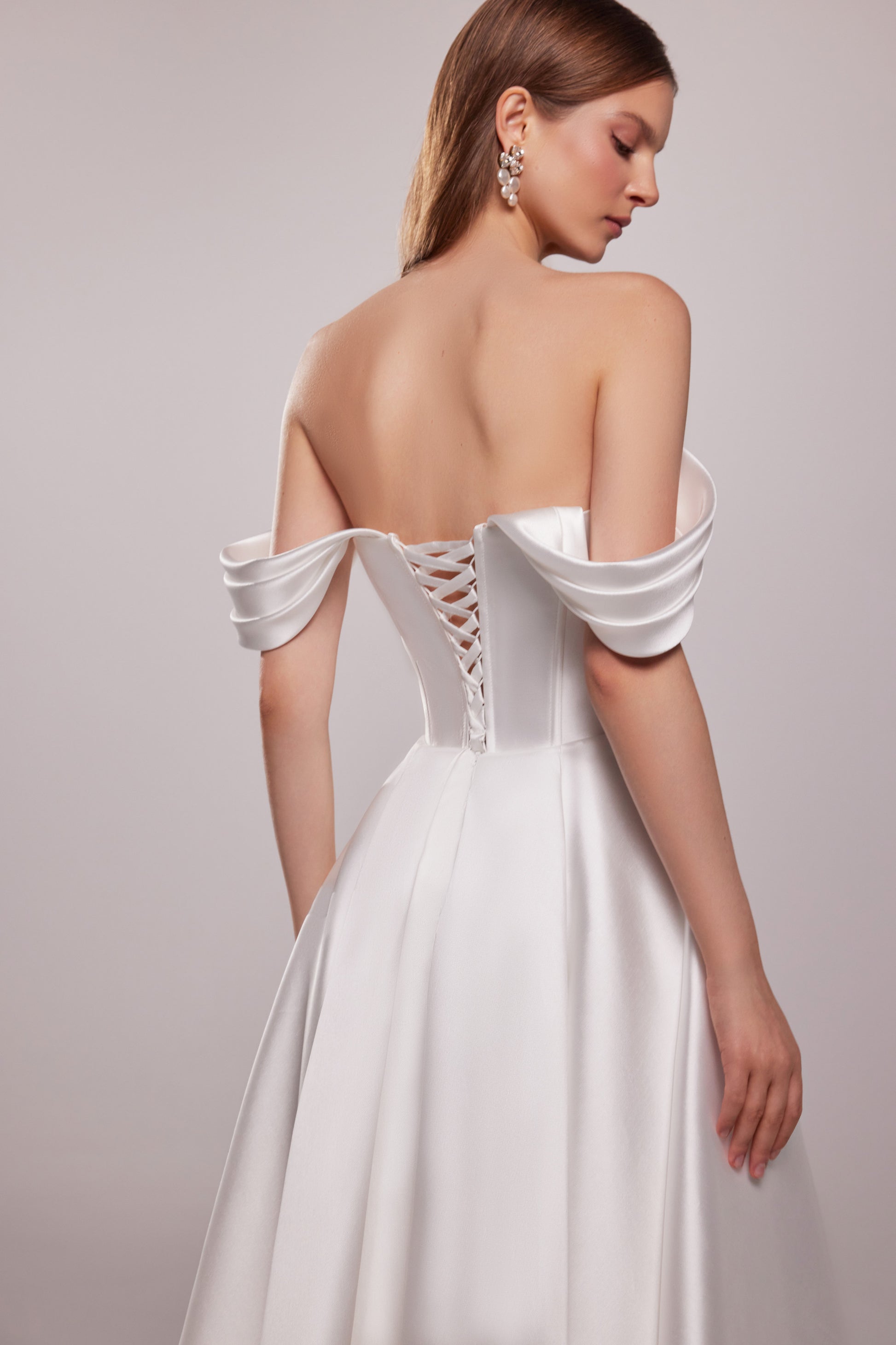 strapless and backless dress Strapless Mikado Wedding Dress Sunny