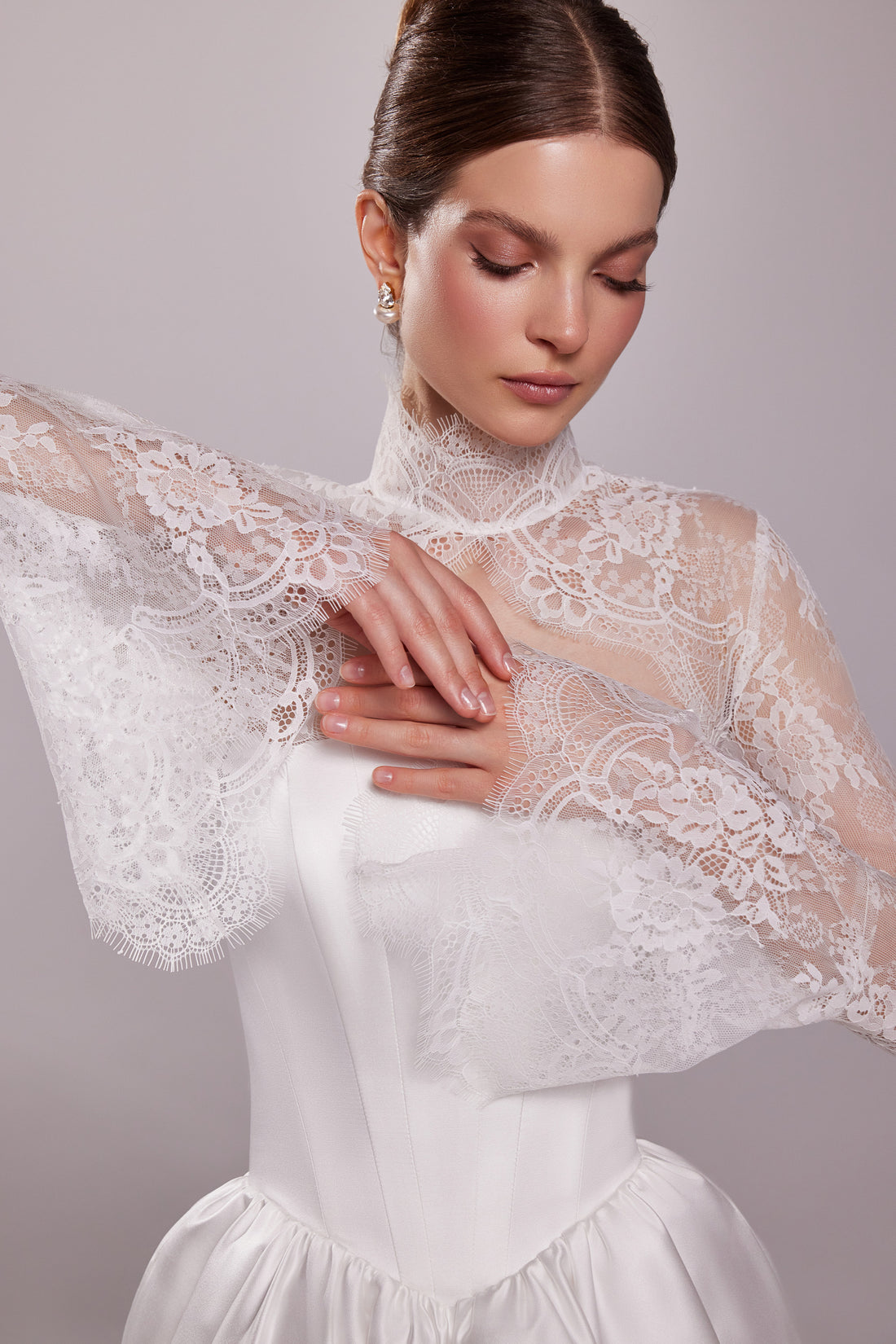 Lace Long Sleeve Bridal Cover Up Tessa