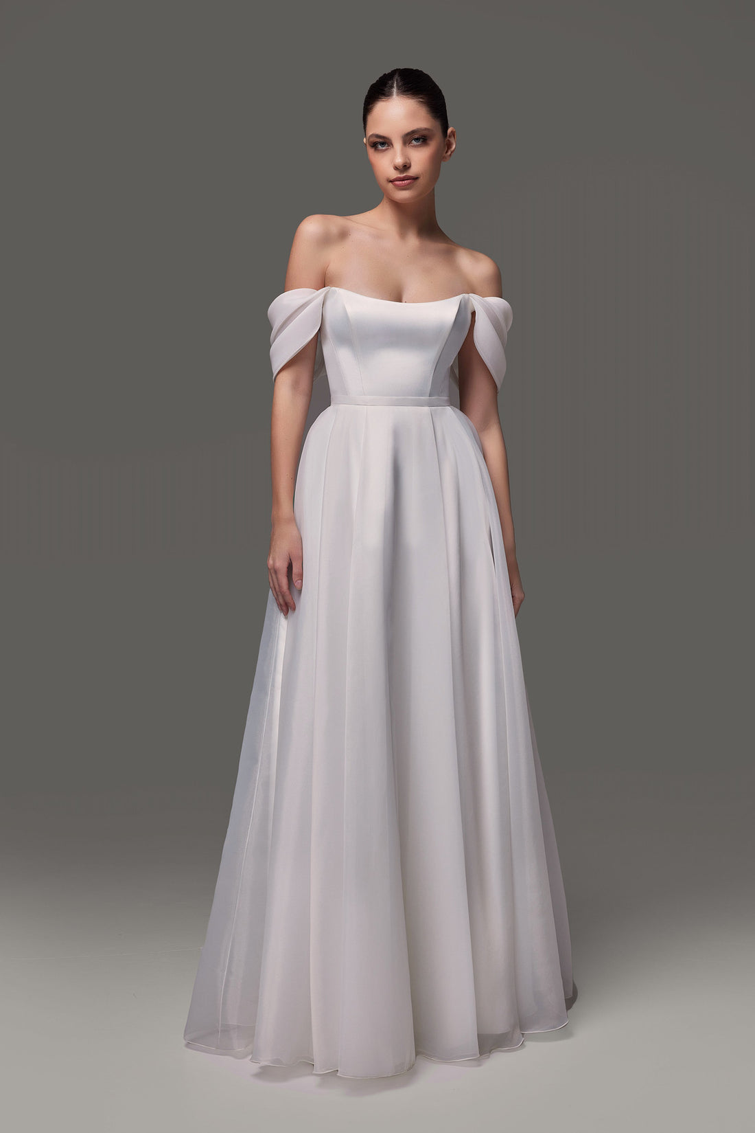 Long Bridal A-line Gown Tiffany