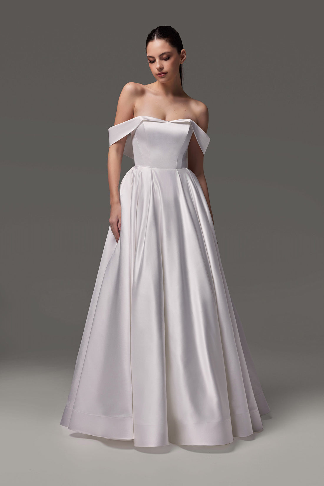 Ball Gown Satin Wedding Dress Tiffany-1