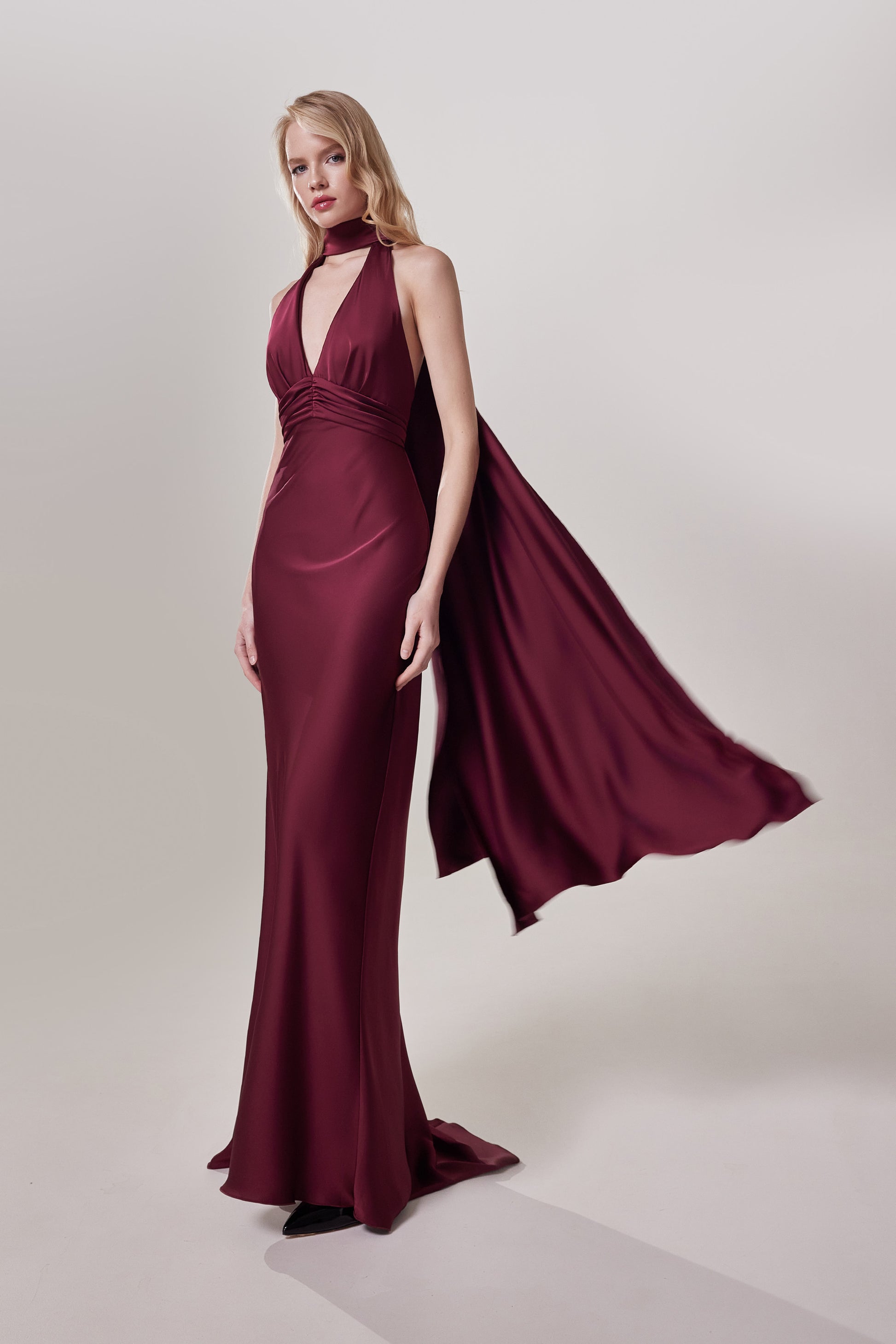 athena women's fit & flare one piece midi dress reviews Elegant Long Satin Reception Dress Athena