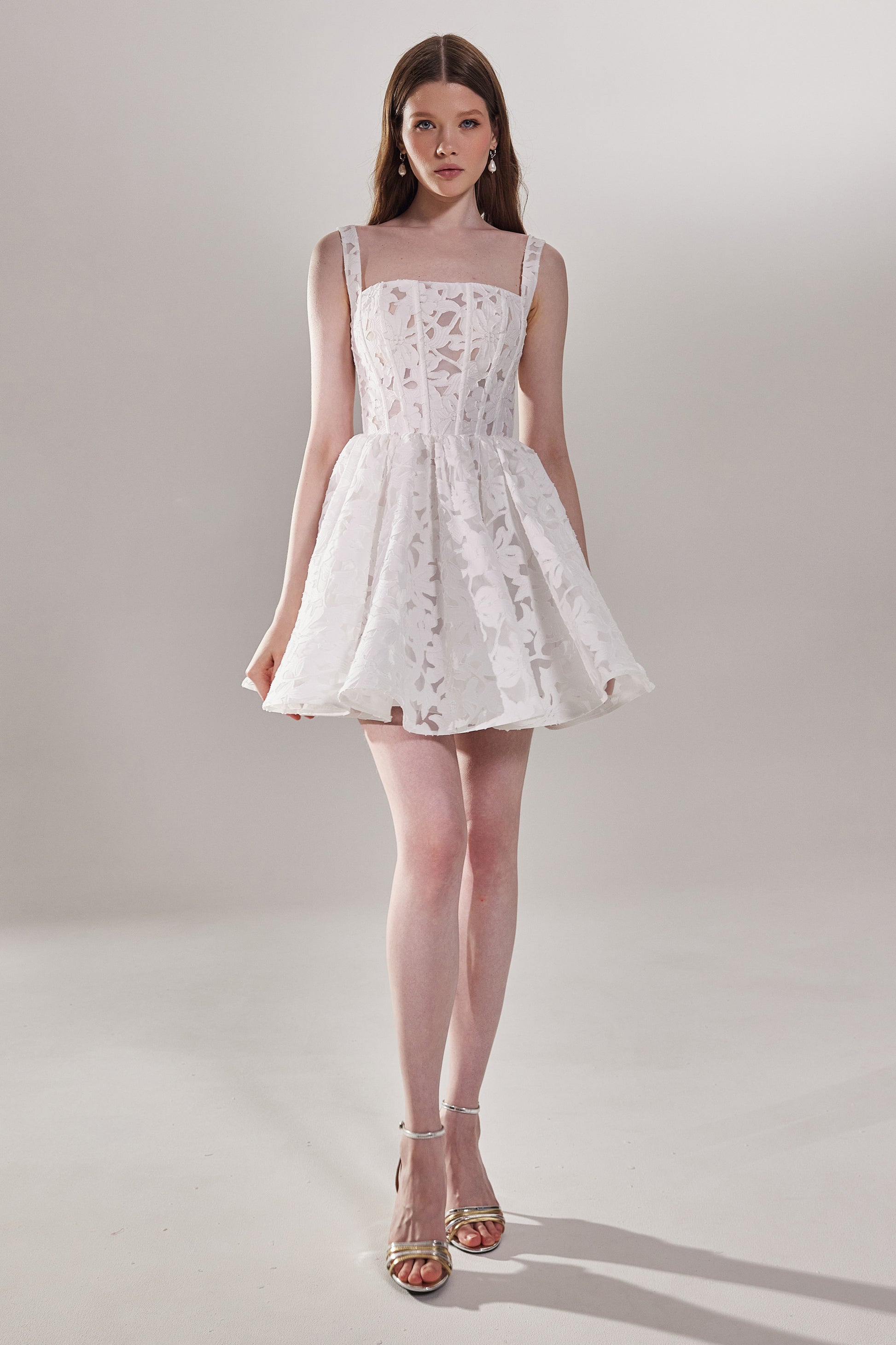 my dearest white lace short sleeve mini dress My Dearest White Lace Short Sleeve Mini Dress