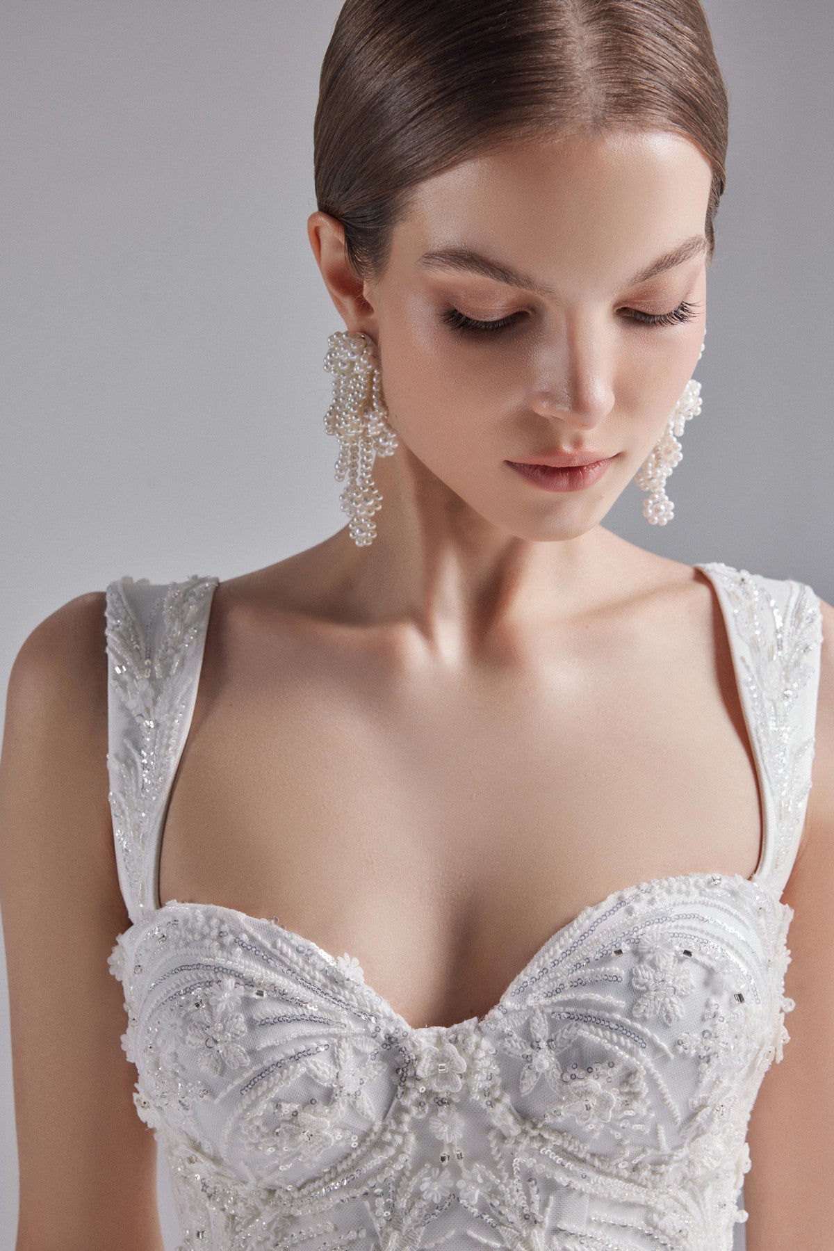 Lace Bridal Corset With Straps Niam