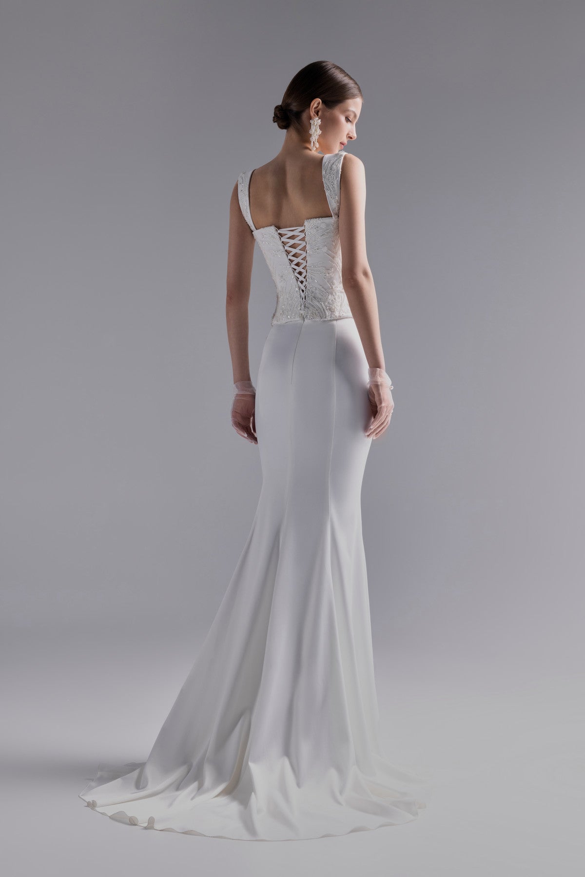 Lace Bridal Corset With Straps Niam