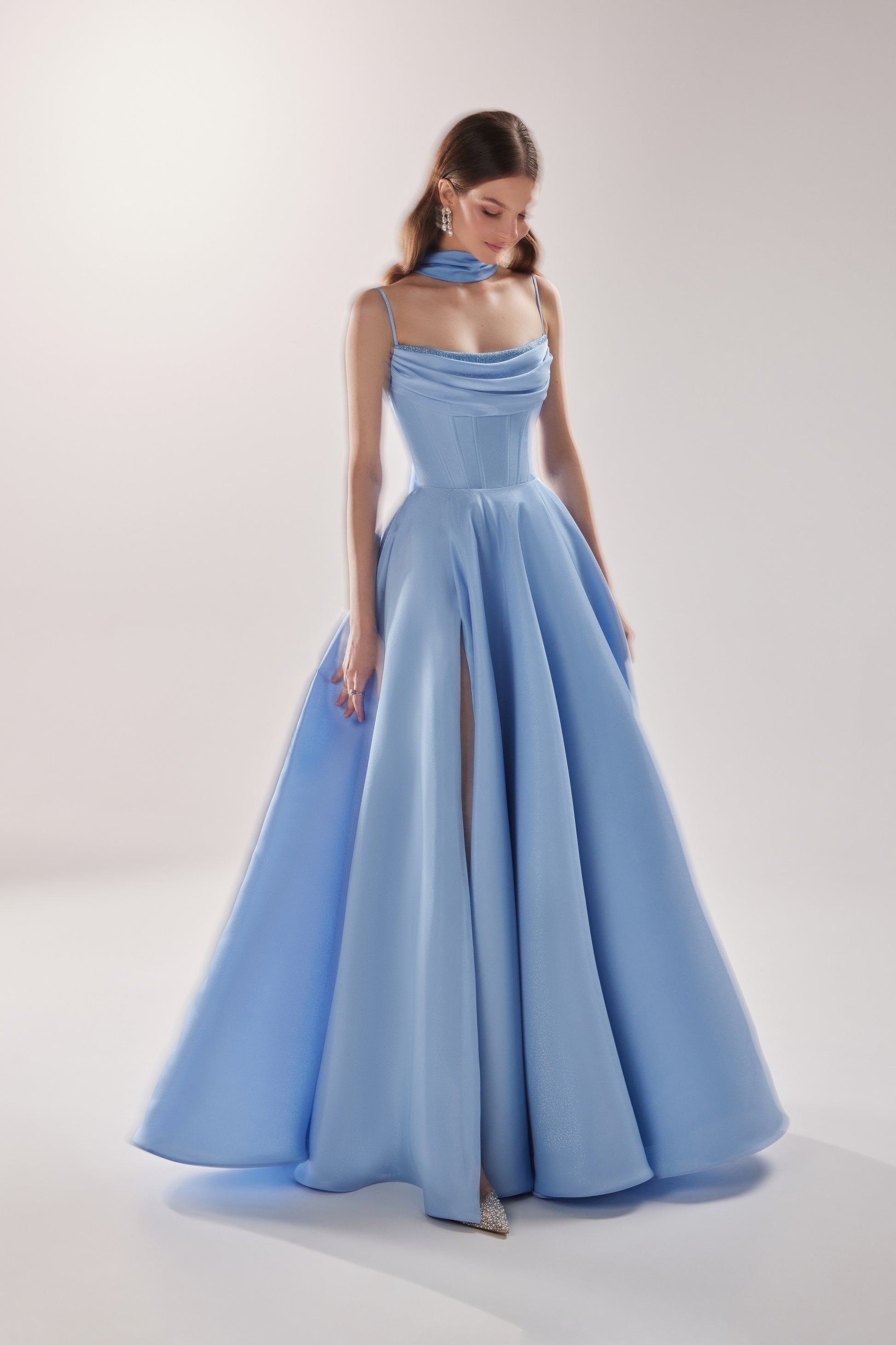 Formal A-line Corset Maxi Dress Rihanna