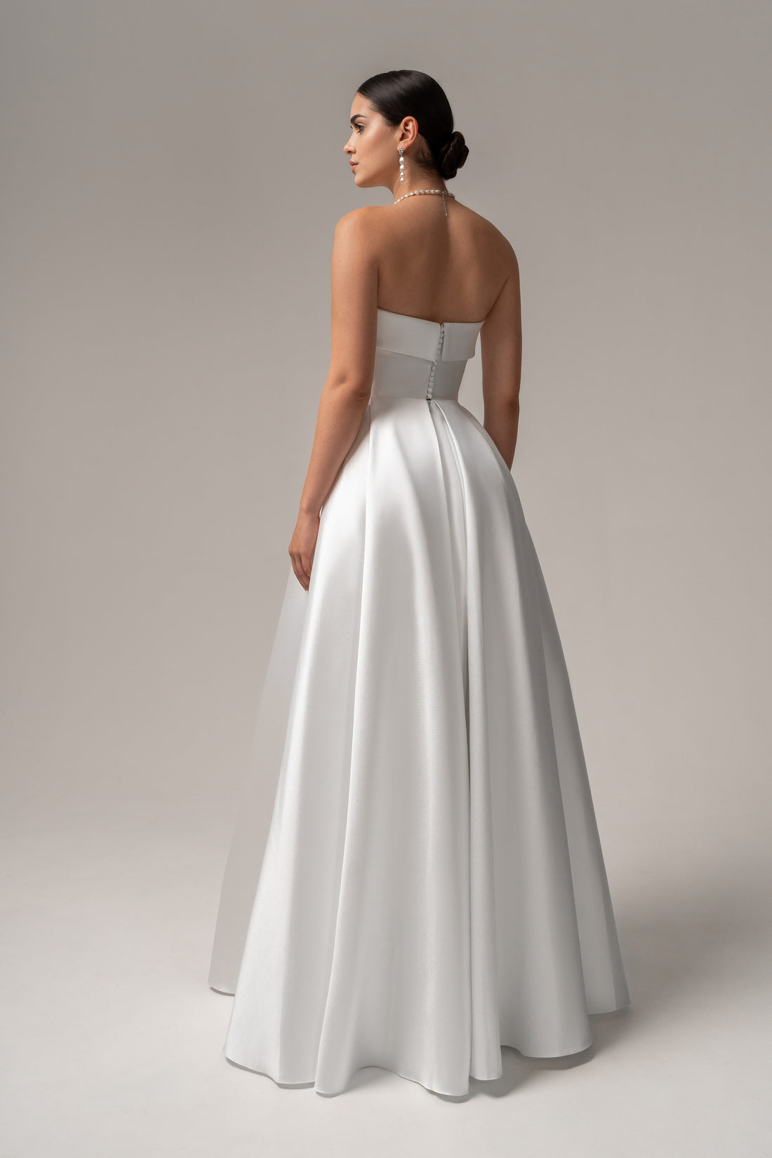 Strapless Ball Gown Mikado Wedding Dress Sophie