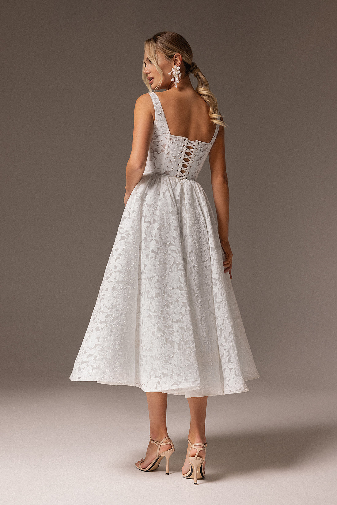 Civil Lace Wedding Dress Ruta Midi