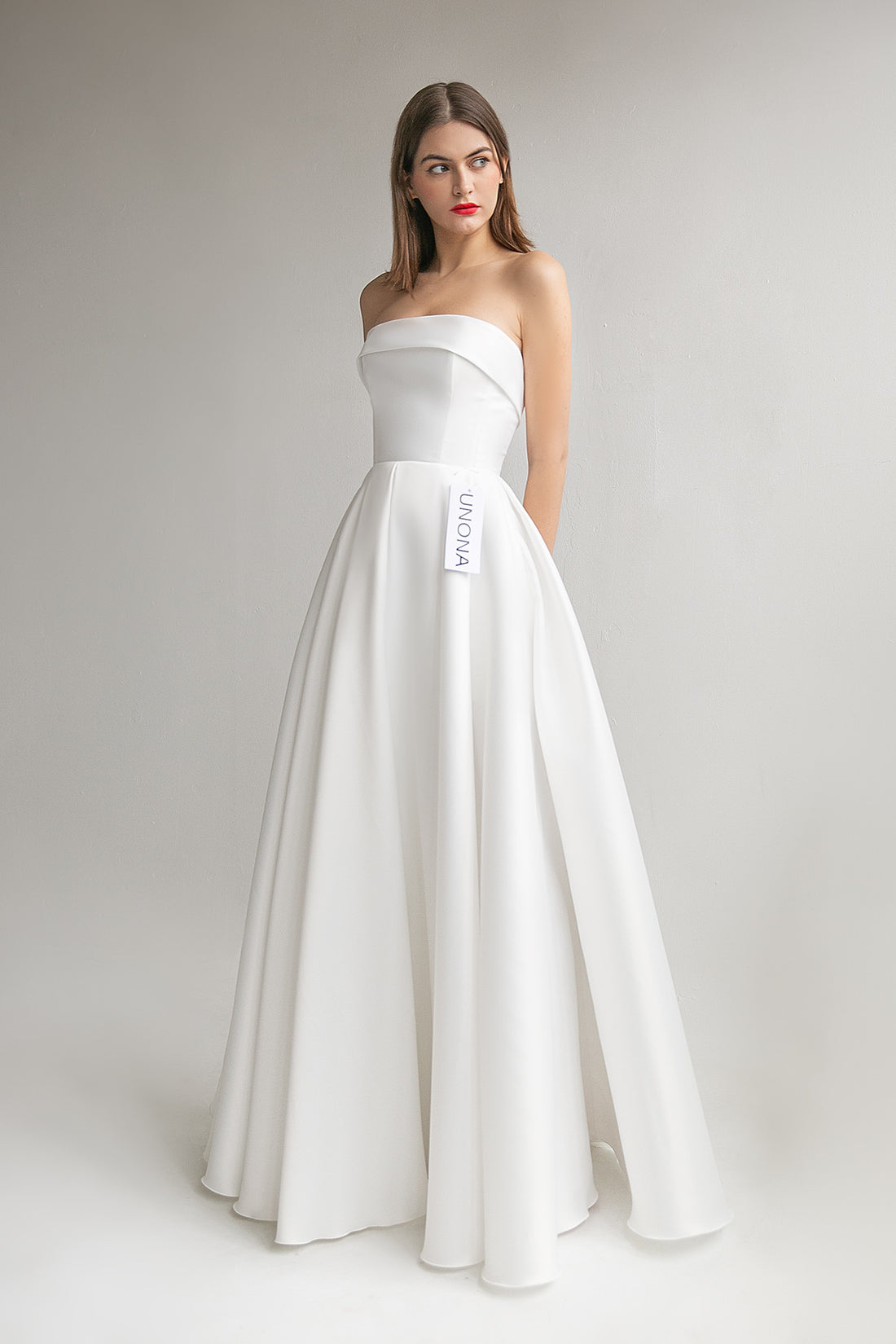 Strapless Ball Gown Mikado Wedding Dress Sophie