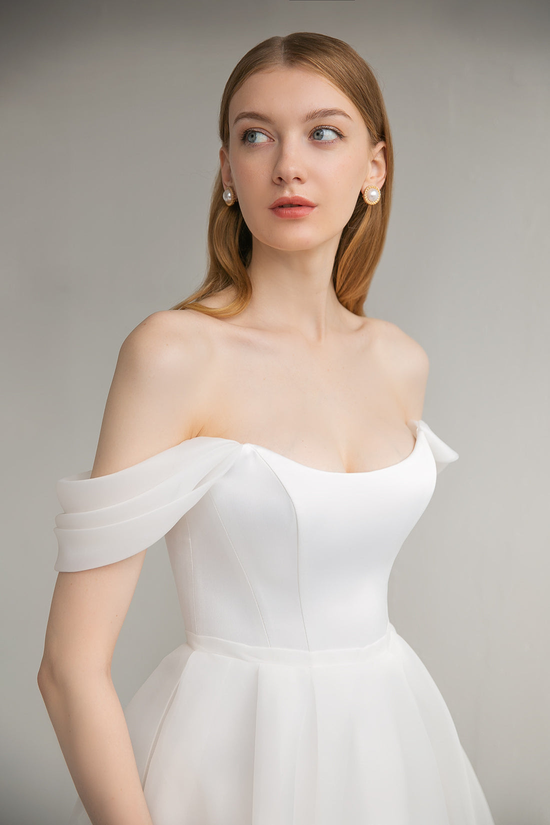 Civil Minimalist Wedding Dress Tiffany Midi